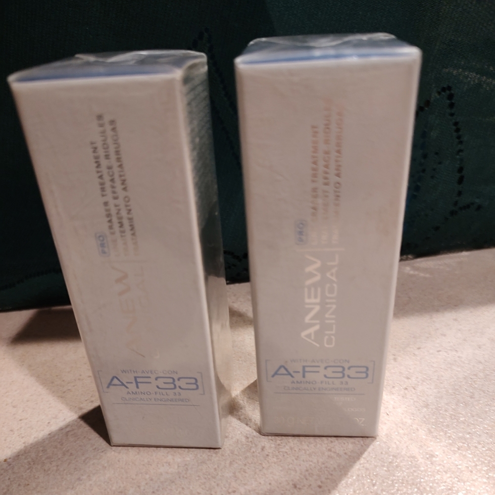 Lot of 2 AvonAnew Clinical Pro Line Eraser Treatment Amino Fill AF-33 1.0